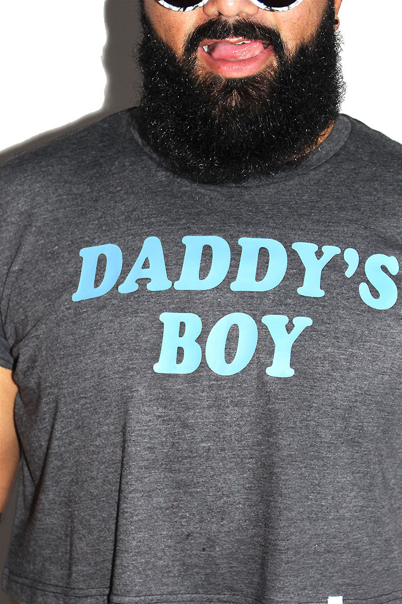 PLUS: Daddy's Boy Crop Tee- Dark Charcoal