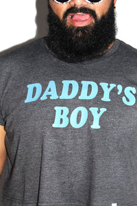 PLUS: Daddy's Boy Crop Tee- Dark Charcoal