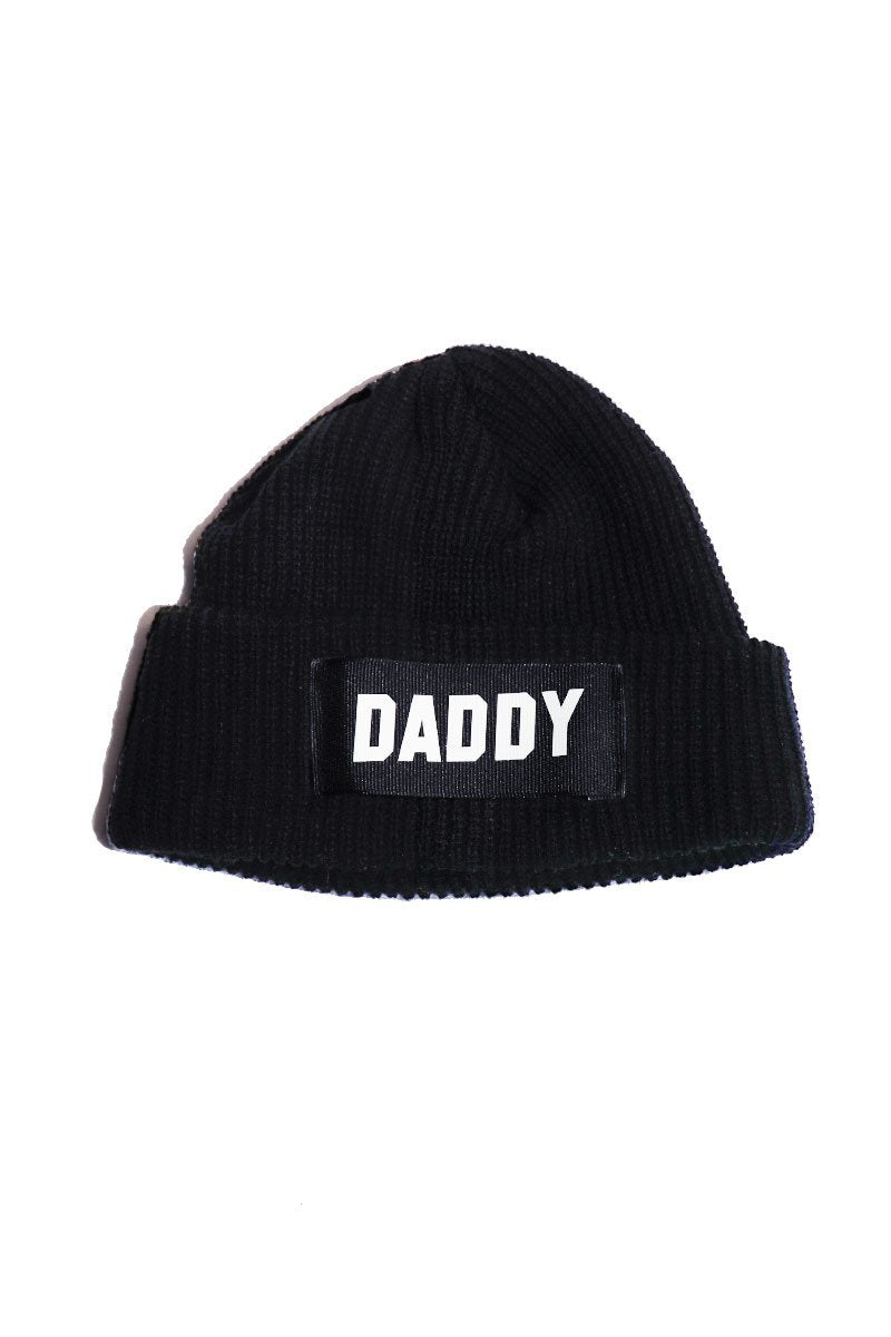 Daddy Skull Cap Beanie- Black