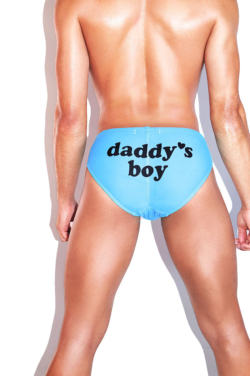 Daddy's Boy Swim Bikini- Blue