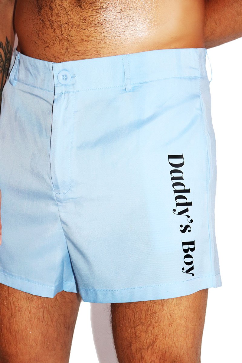 Daddy's Boy Club Shorts- Sky Blue
