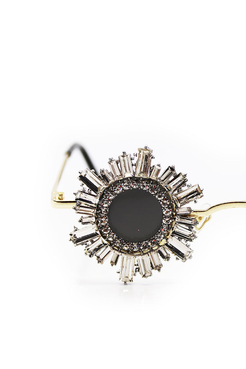 Starbust Peeper Sunglasses- Black