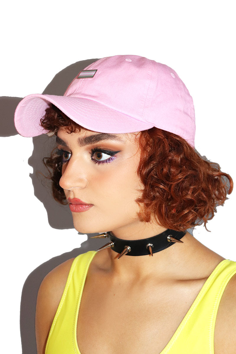 Demi Girl Dad Hat -Pink