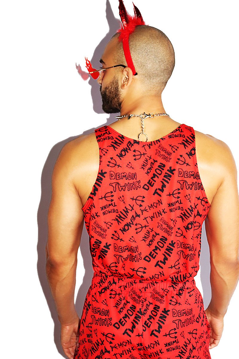 Demon Twink All Over Print Racerback Tank- Red – Marek+Richard