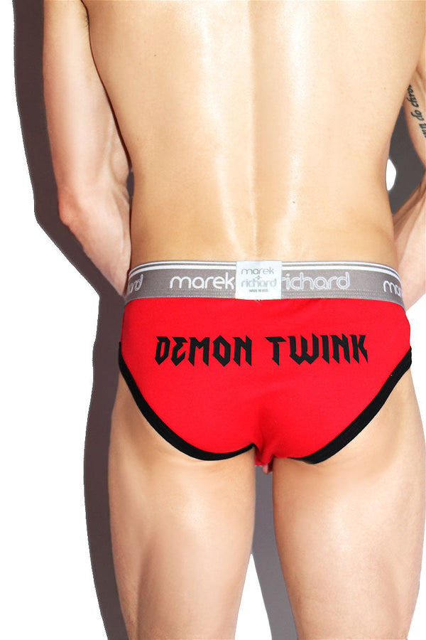 Demon Twink Bikini Brief in Red