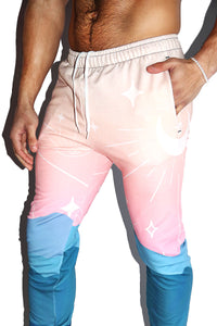 Desert Dusk All Over Print Sweatpants- Pink