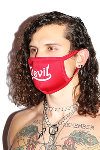 Devil Face Mask- Red