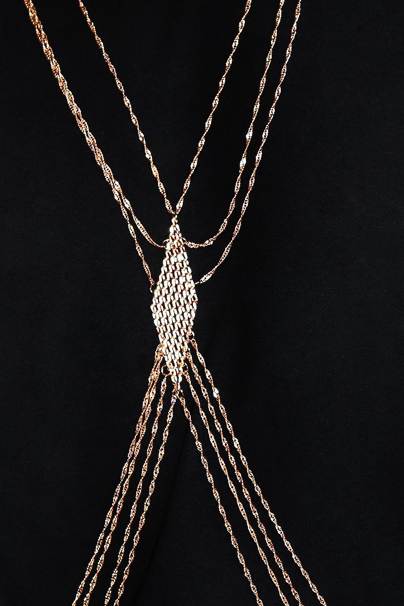 Diamond Chain Harness-Gold