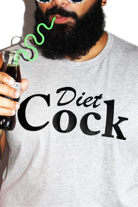 PLUS: Diet Cock Sleeveless Tee-Grey