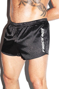 Fancy Boy Pajama Shorty Shorts-Black