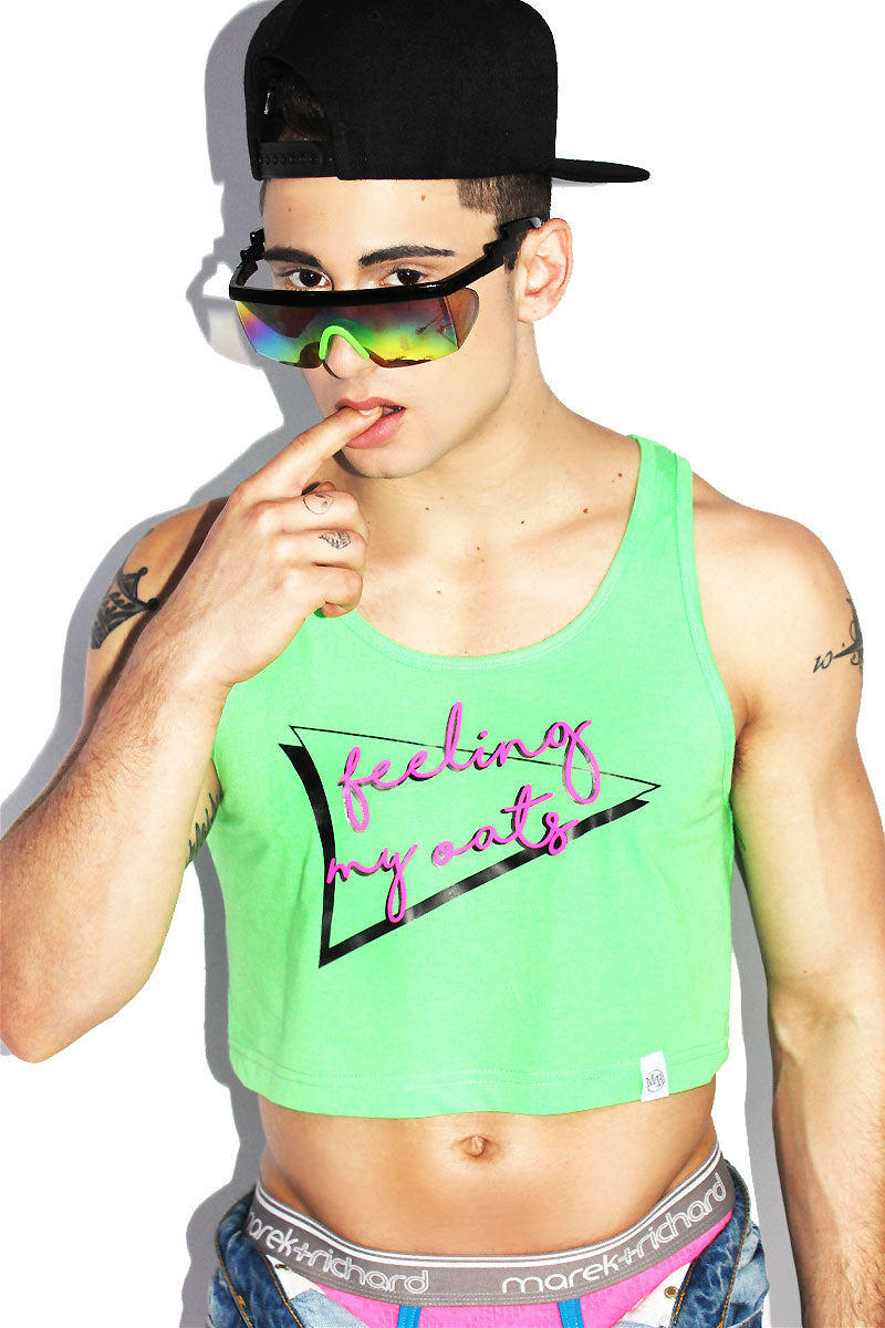 neon green crop