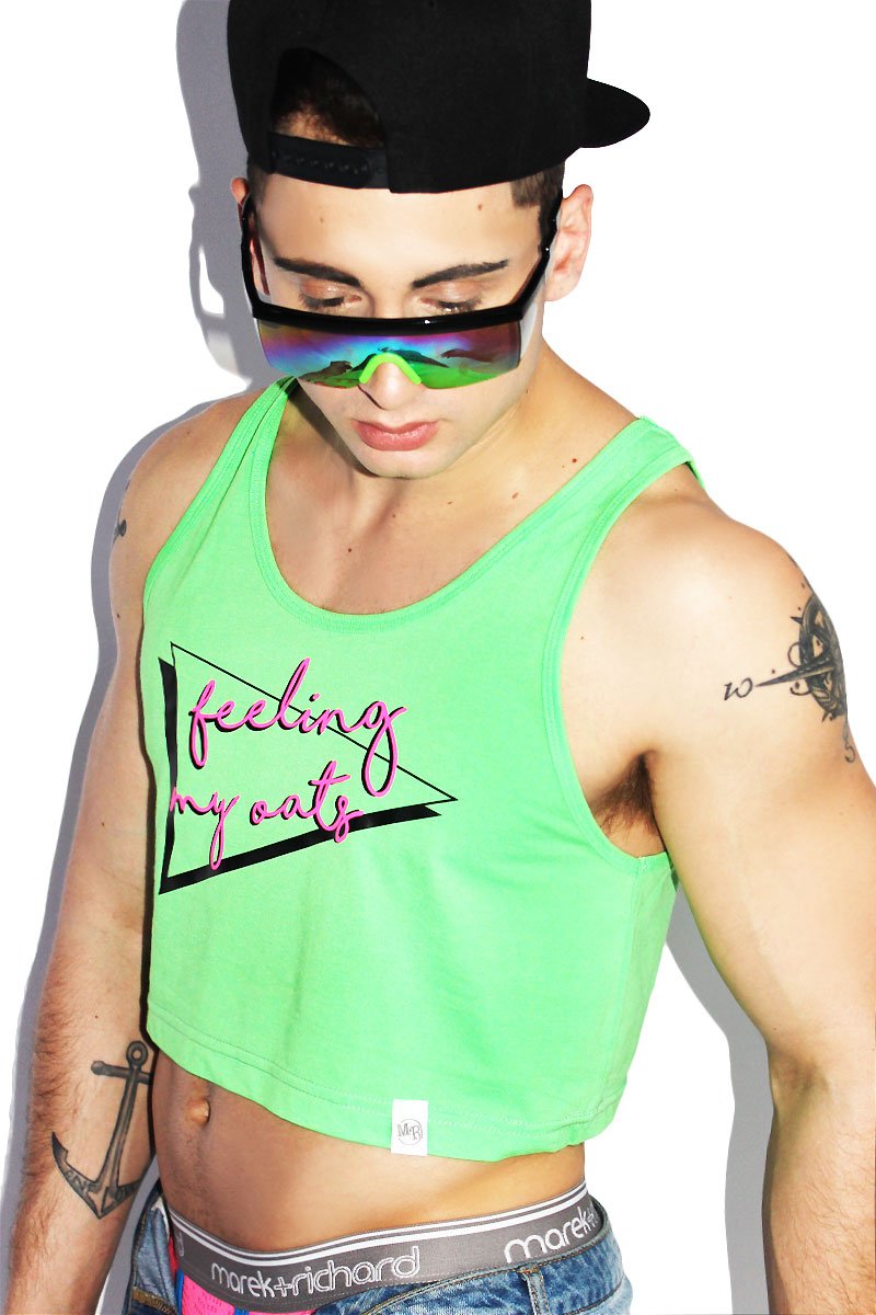 neon crop tank