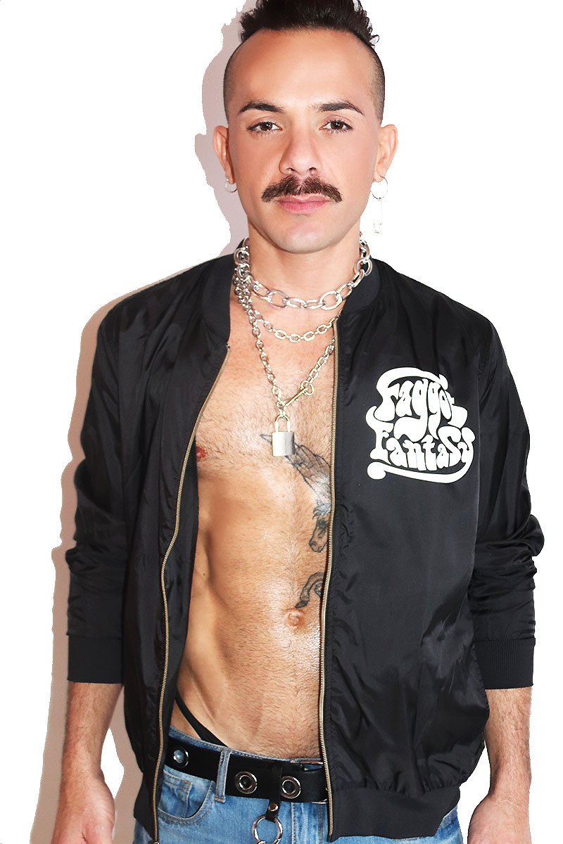 Faggot Fantasy Bomber Jacket- Black