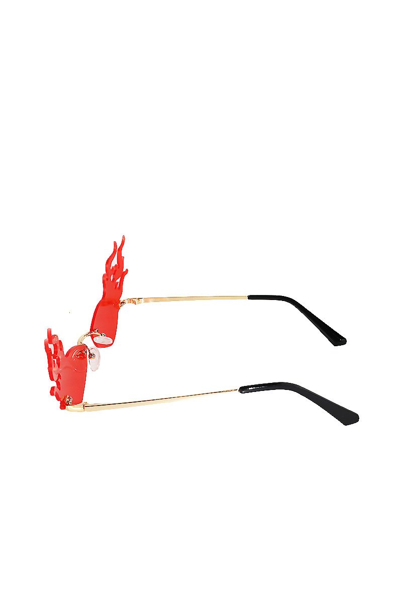 Flaming Hot Cat Eye Sunglasses- Red