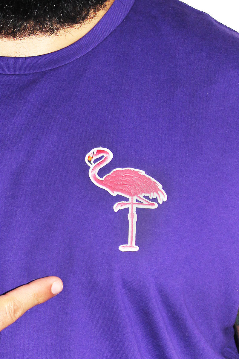PLUS: Flamingo Patch Sleeveless Tee-Purple