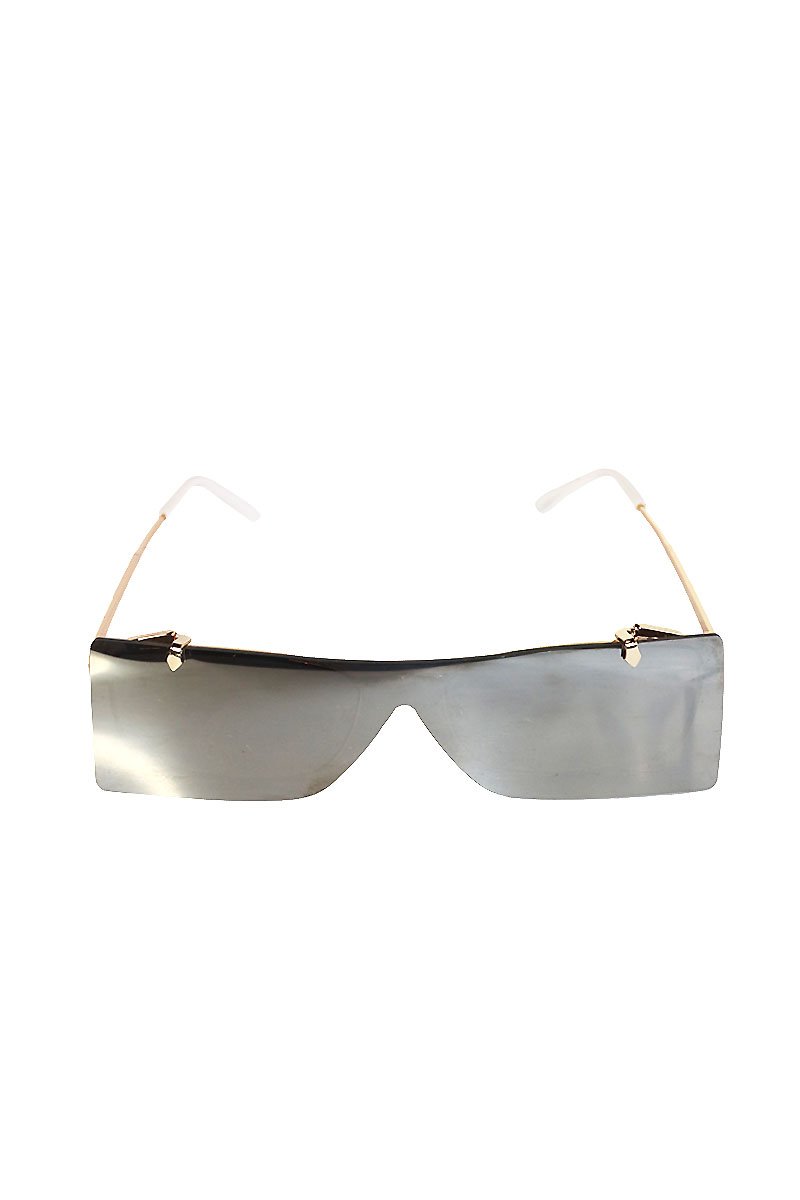 Visor Flip up Sunglasses- Silver