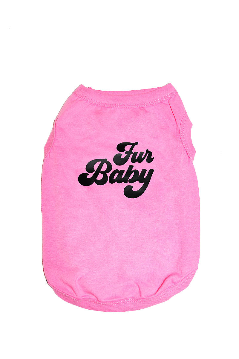 Fur Baby Dog Tee- Pink