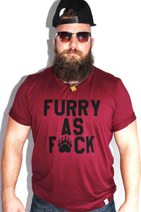 PLUS: Furry AF Tee - Burgundy