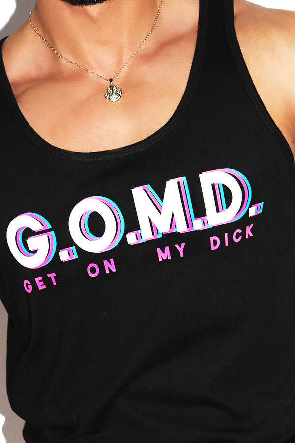 GOMD Racerback Tank in Black, view 2