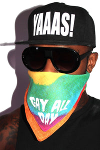 Gay All Day Bandana-Rainbow