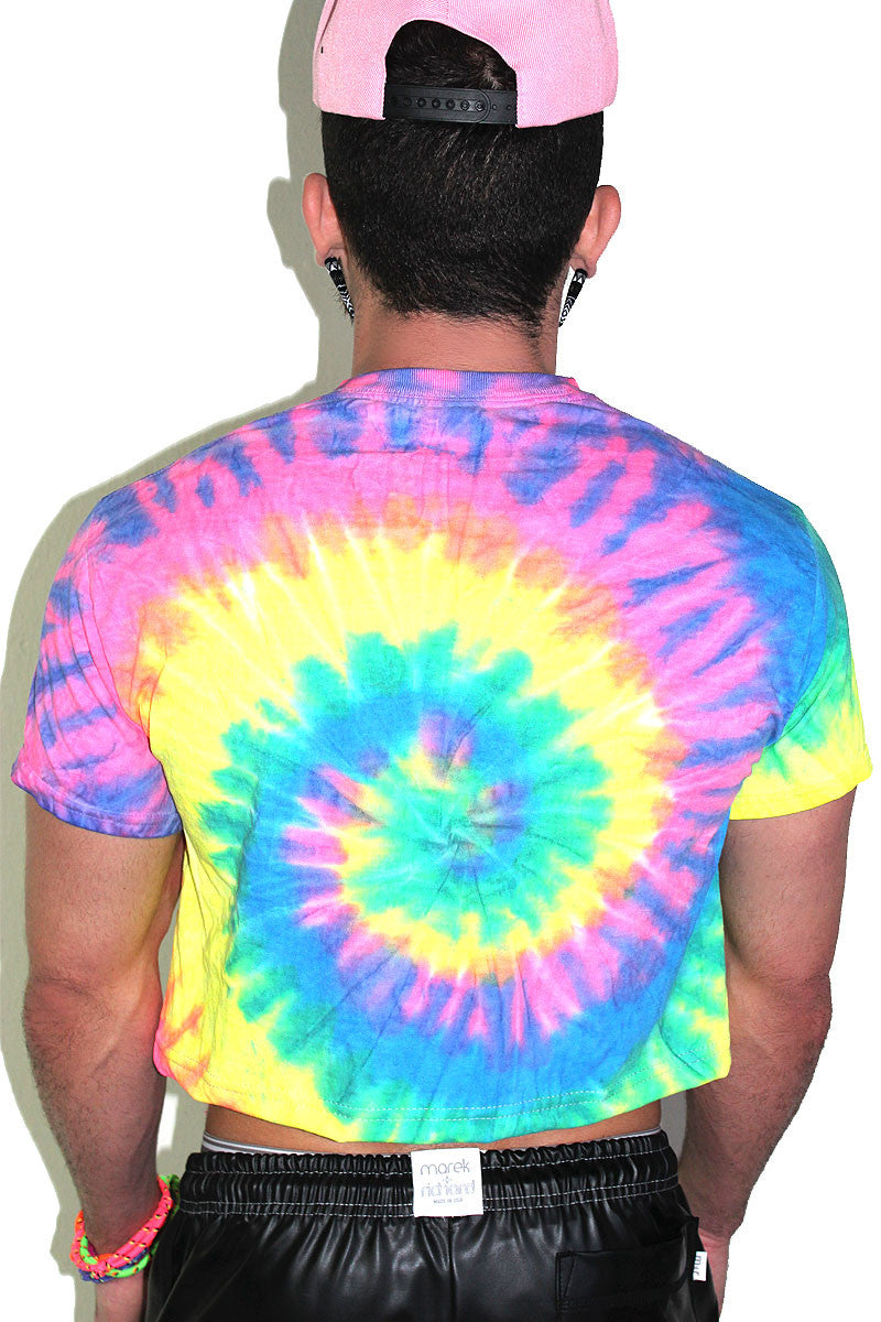 Gay Vibes Tie Dye Crop Tee- Multi – Marek+Richard