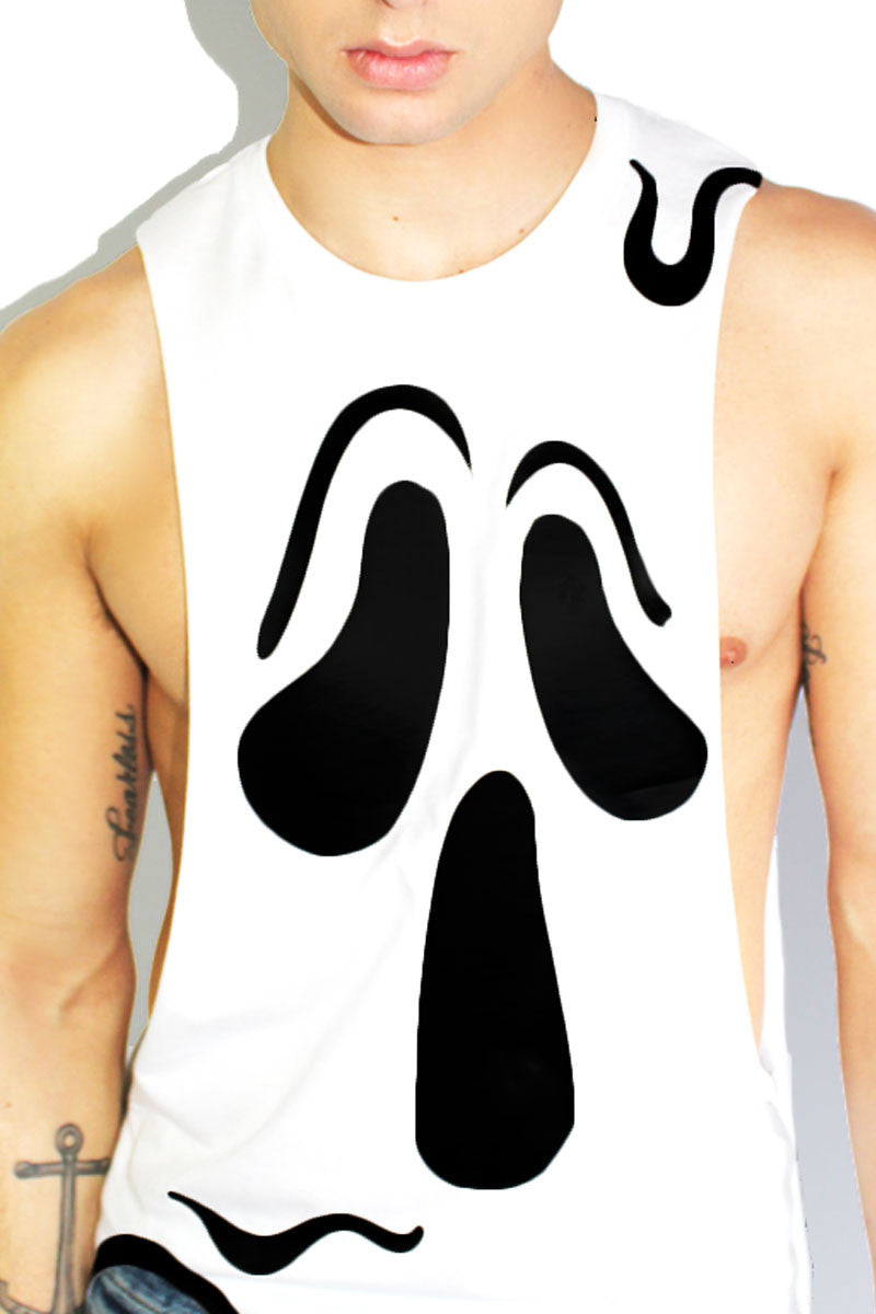 Ghostly Low Arm Tank-White