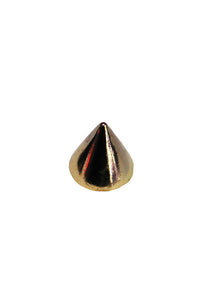 Spike Cone Single Earring- Gold