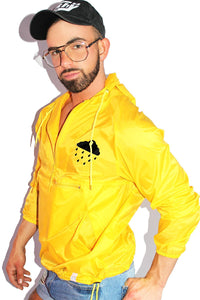 Golden Showers Windbreaker Jacket-Yellow