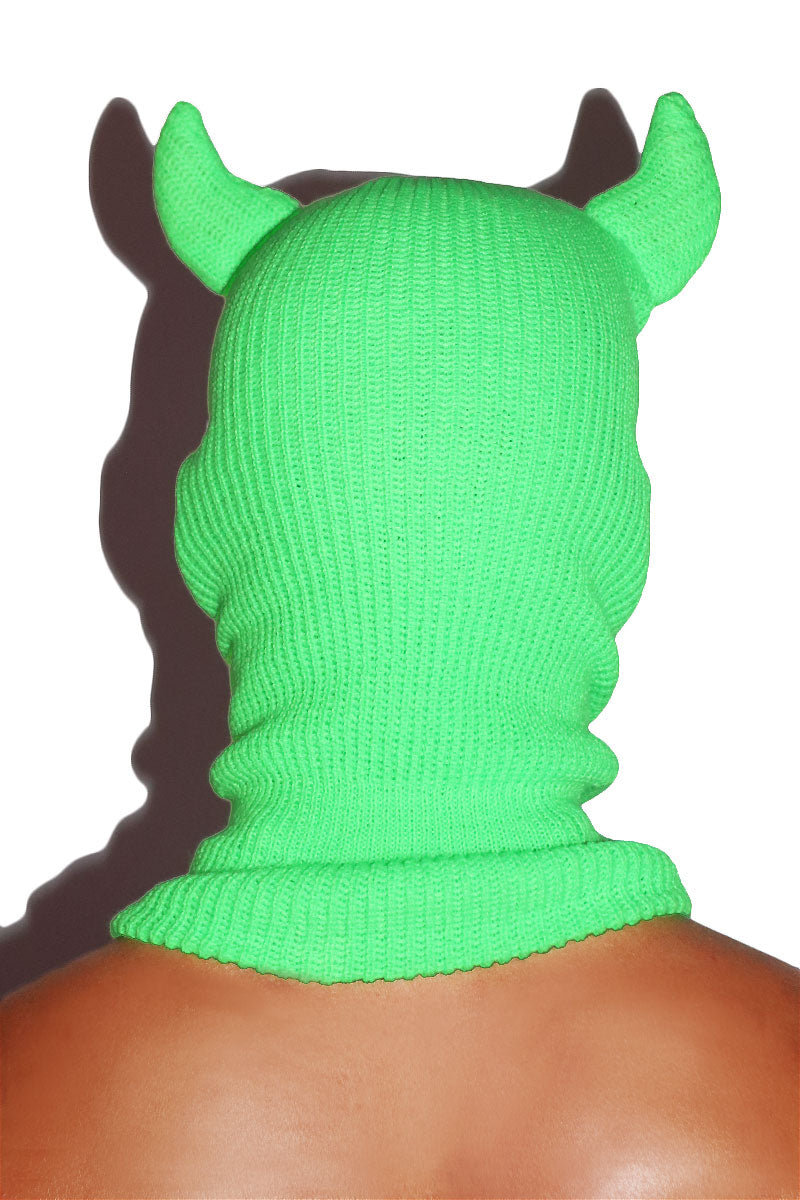 monsters inc ski mask Demonic Monster Ski Mask Beanie- Neon Green – Marek+Richard