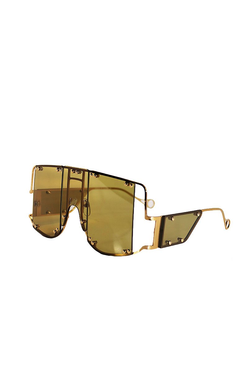 Armor Shield Flat Top Sunglasses- Olive