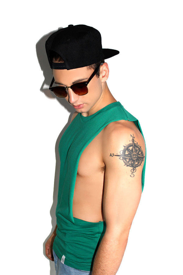 Core Shredder Tank in Green, view 2