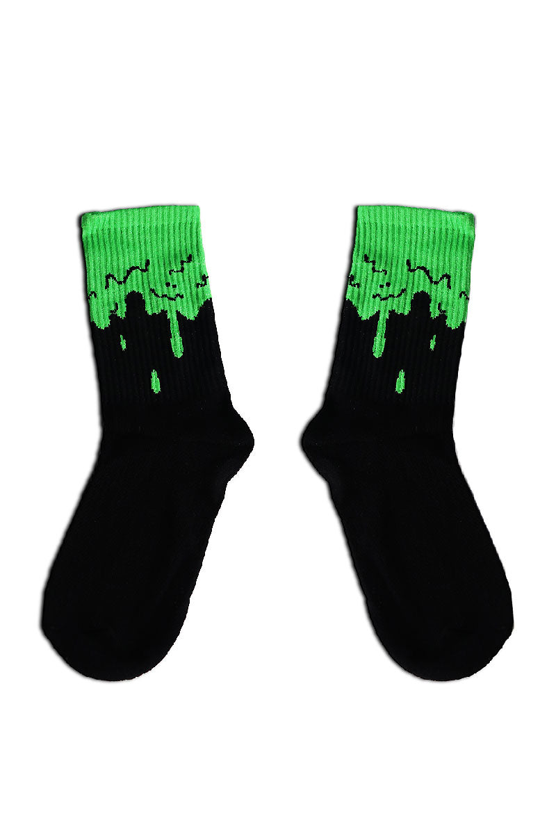 Slime Quarter Length Socks- Green