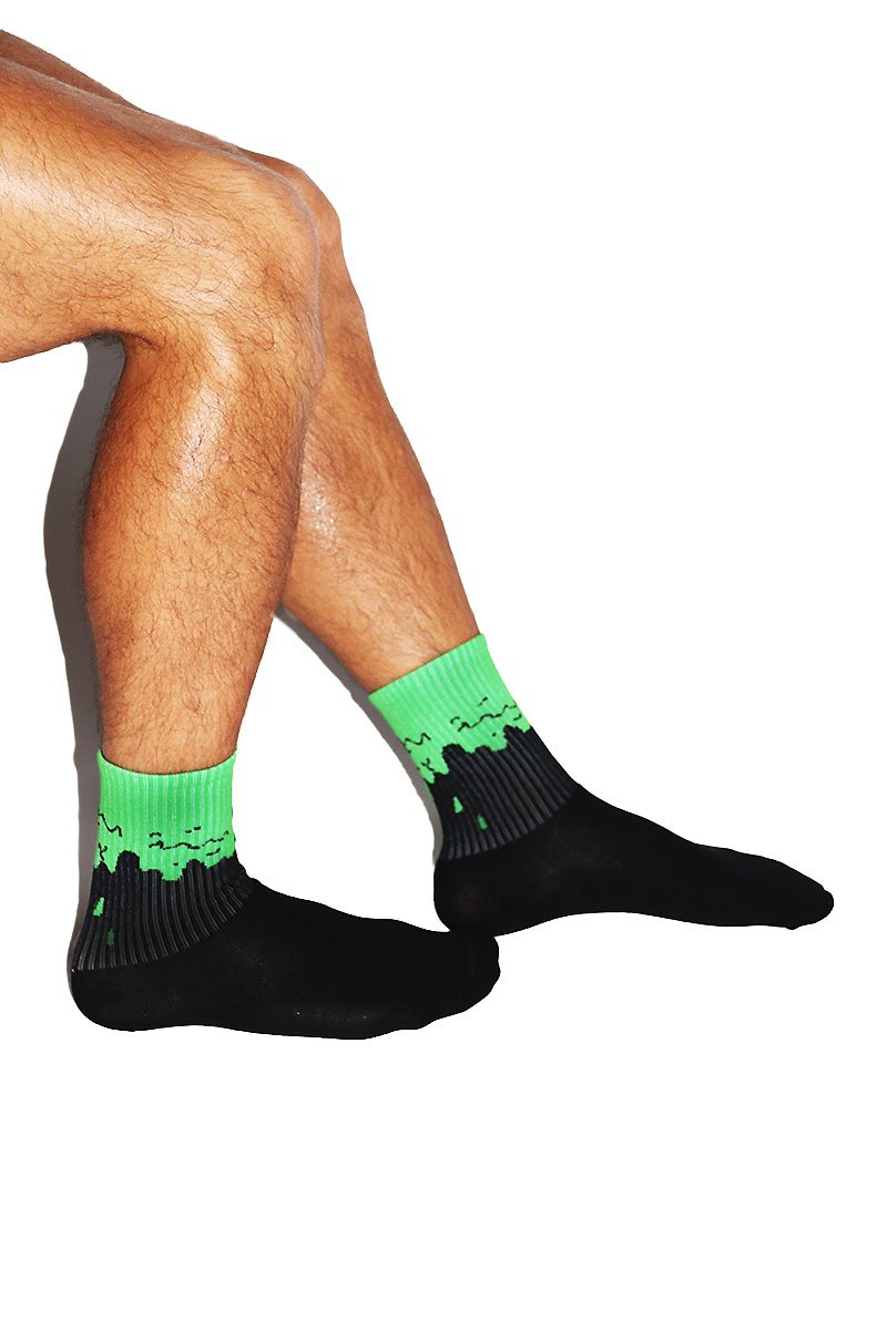 Slime Quarter Length Socks- Green