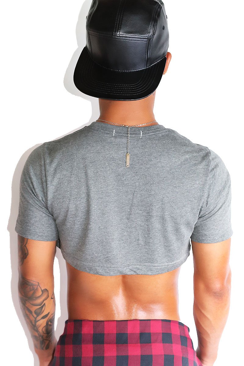 HBIC Extreme Crop Tee-Light Charcoal