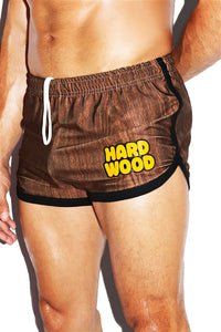 Hardwood Running Shorts- Brown