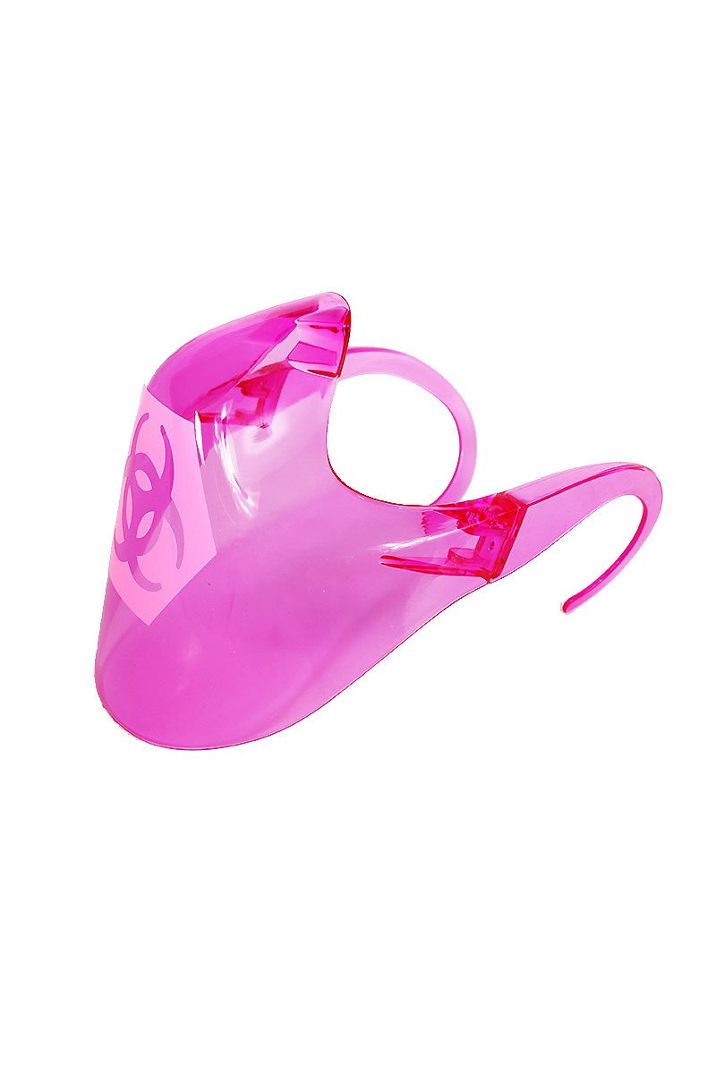 Biohazard Face Shield Sunglasses Mask- Pink