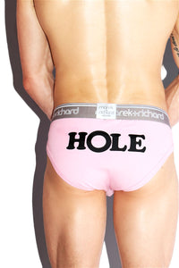Hole Bikini Brief- Pink