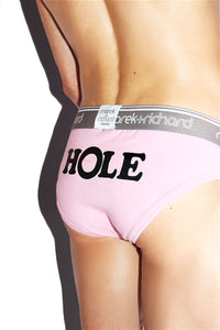 Hole Bikini Brief- Pink