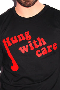 Hung with Care Long Sleeve Tee-Black