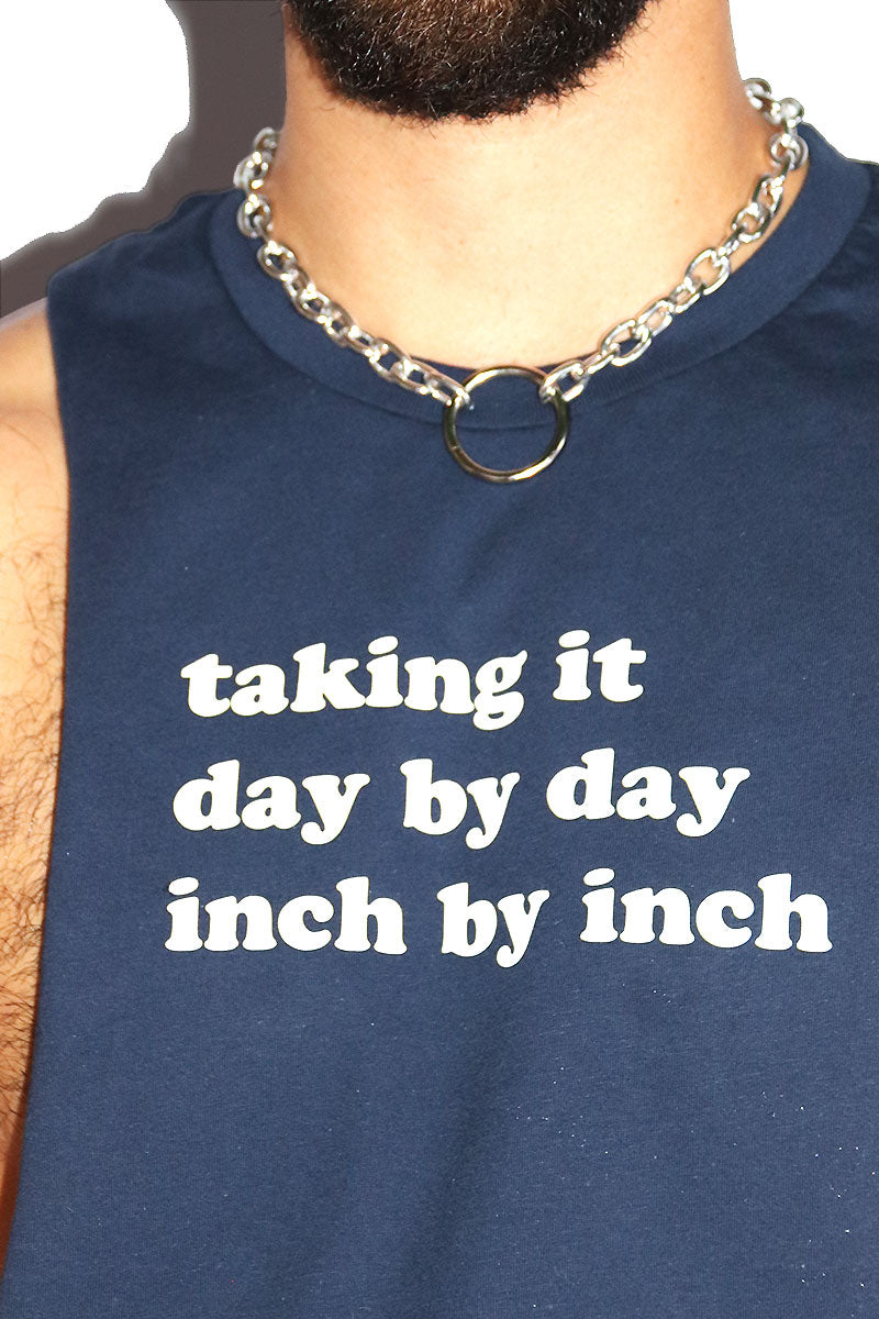 Taking It Day By Day Low Arm Tank- Navy
