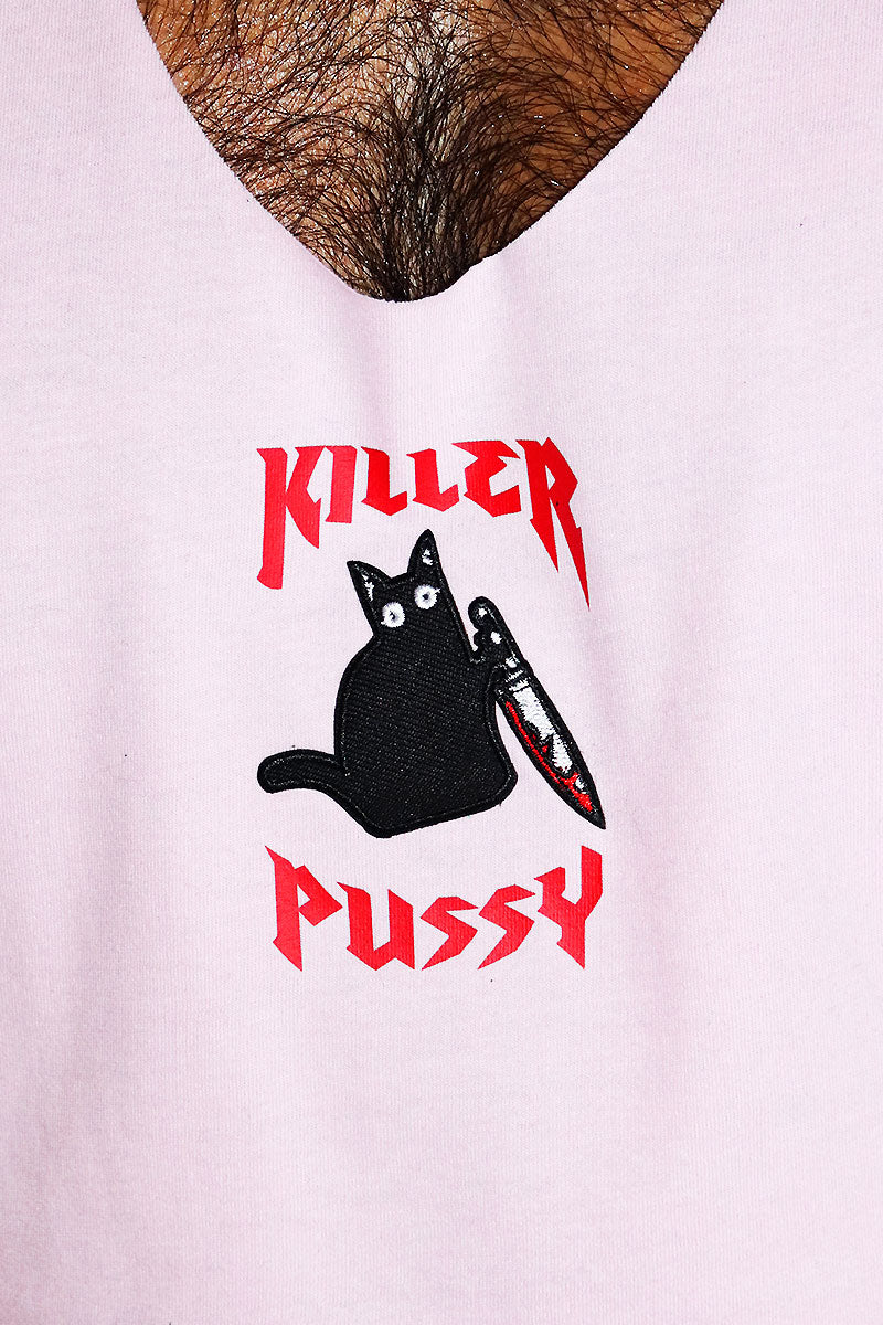 Killer Pussy Crop String Tank- Pink