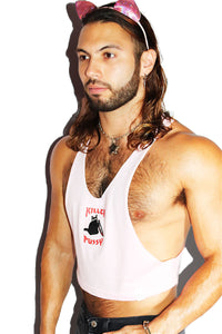 Killer Pussy Crop String Tank- Pink
