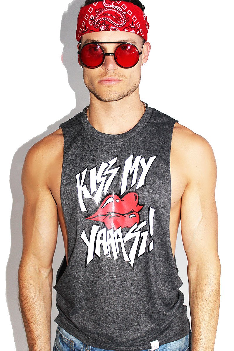 Kiss My YAAASS! Low Arm Shredder-Dark Charcoal