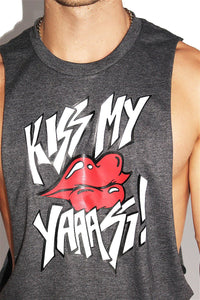 Kiss My YAAASS! Low Arm Shredder-Dark Charcoal