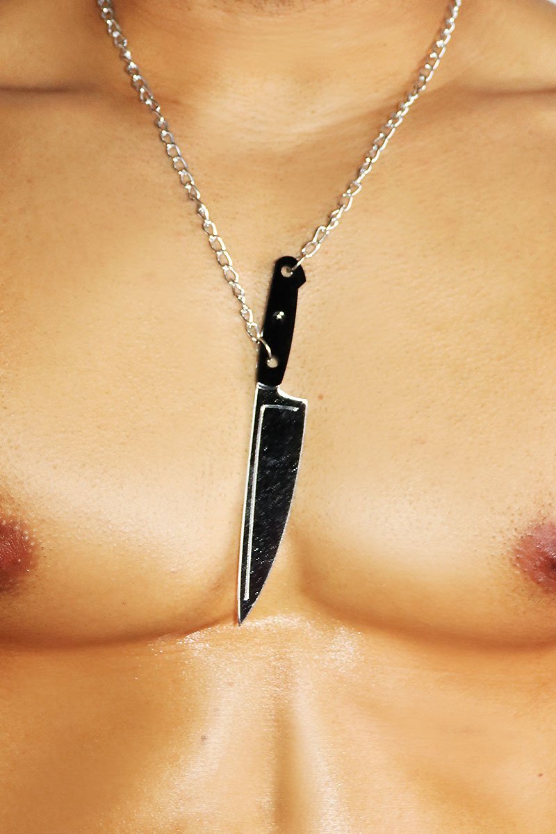 Serial Killer Acrylic Necklace- Black