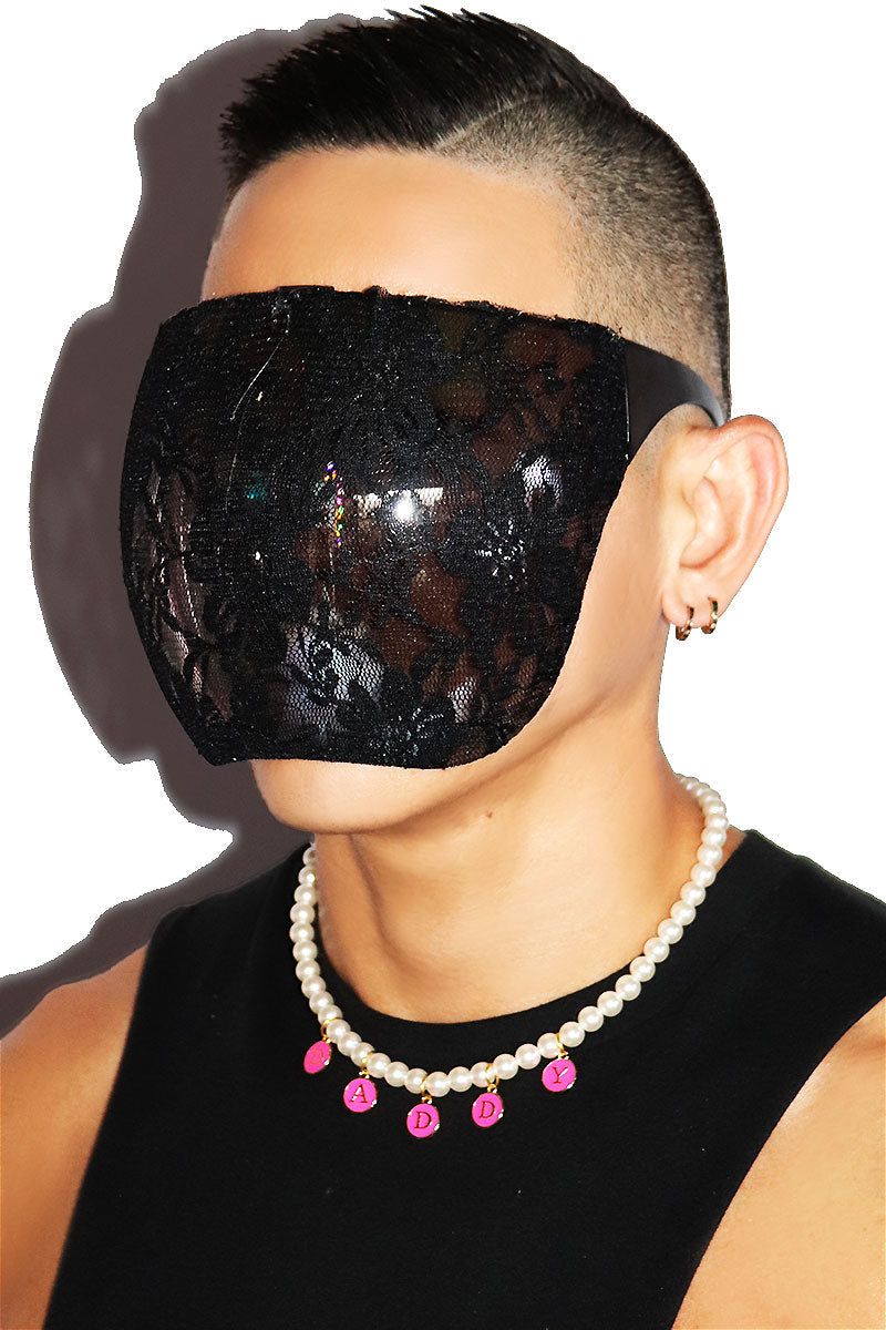Lacey Face Shield Sunglasses- Black