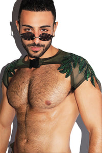 Jungle Short Sleeve Buckle Arm Guard Harness- Army