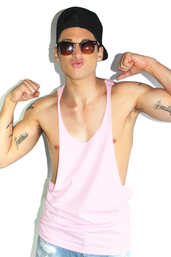 Core String Tank in Pink