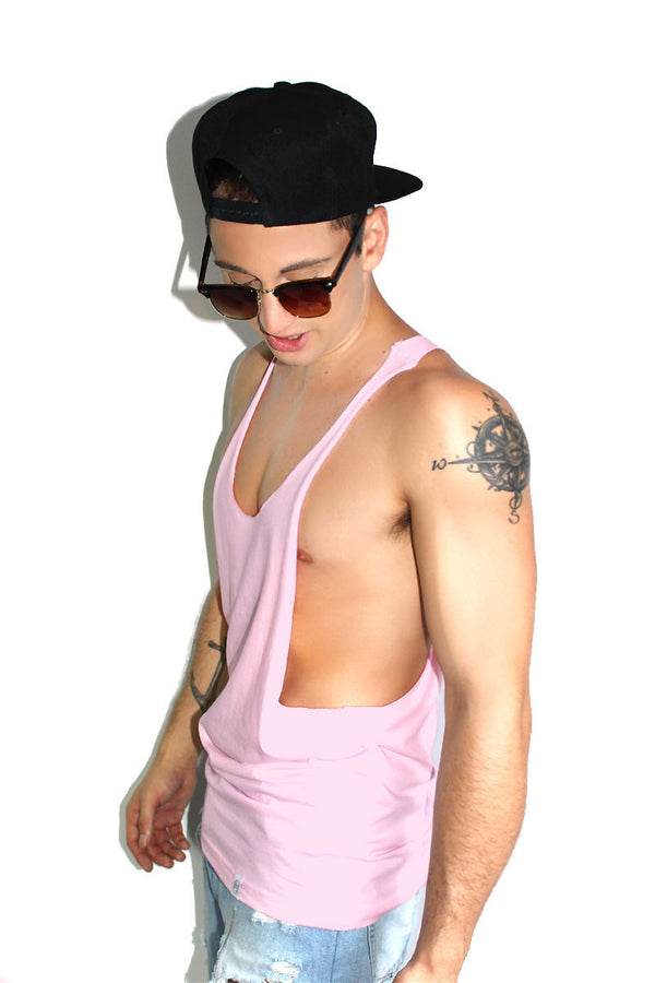 Core String Tank in Pink, view 2