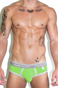 Core Open Back Brief-Lime